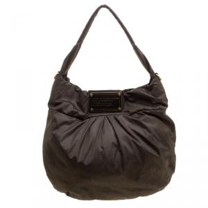 Pre Owned Marc by Marc Jacobs Khaki Nylon Classic Q Hillier Hobo