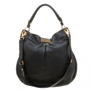 Pre Owned Marc by Marc Jacobs Black Leather Classic Q Hillier Hobo