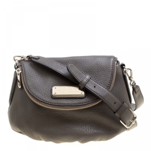 Pre Owned Marc by Marc Jacobs Grey Leather Classic Q Natasha Crossbody Bag