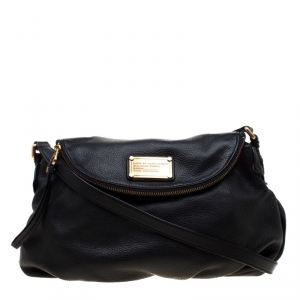 Pre Owned Marc by Marc Jacobs Black Leather Classic Q Natasha Crossbody Bag