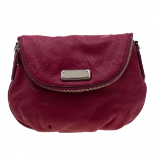 Pre Owned Marc by Marc Jacobs Fuchsia Leather Q Natasha Crossbody Bag
