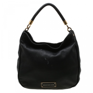 Pre Owned Marc by Marc Jacobs Black Leather Too Hot To Handle Hobo 