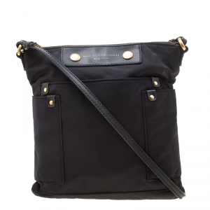 Pre Owned Marc by Marc Jacobs Black Nylon Preppy Sia Crossbody Bag