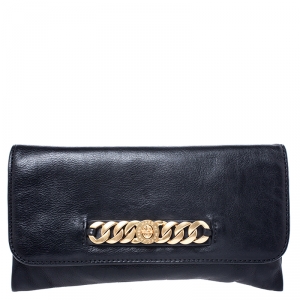 Marc by Marc Jacobs Black Leather Katie Flap Clutch
