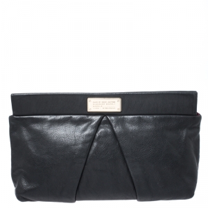 Marc by Marc Jacobs Black Leather Marchive Clutch
