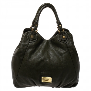 Pre Owned Marc by Marc Jacobs Green Leather Classic Q Francesca Shoulder Bag