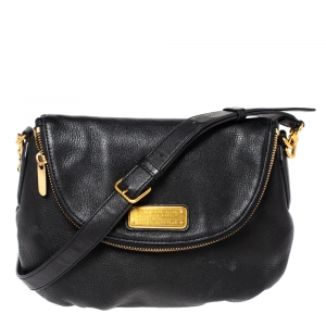 Pre Owned Marc by Marc Jacobs Black Leather Classic Q Natasha Crossbody Bag