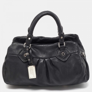 Marc by Marc Jacobs Black Leather Classic Q Groovee Satchel