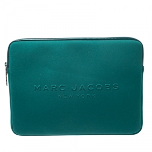 Marc Jacobs Green Embossed Neoprene Laptop Case