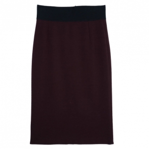 Marc Jacobs Burgundy High Waist Wool Skirt S