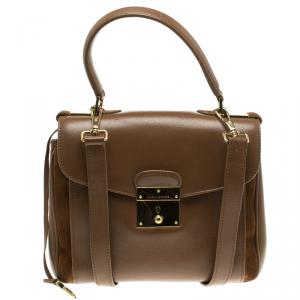 Marc Jacobs Brown Leather Metropolitan Top Handle Bag