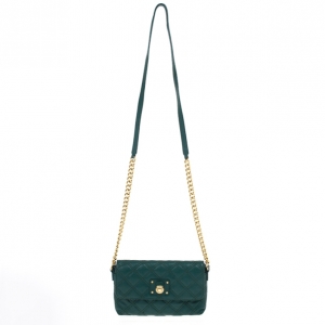 Marc Jacobs Green Quilted Leather Small Single Shoulder Bag