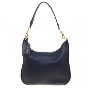 Marc Jacobs Navy Blue Leather Gotham Hobo Bag
