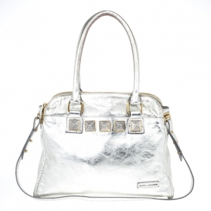 Pre Owned Marc Jacobs Eve Metallic Leather Shopper