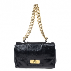 Marc Jacobs Black Patent Ursula Pochette