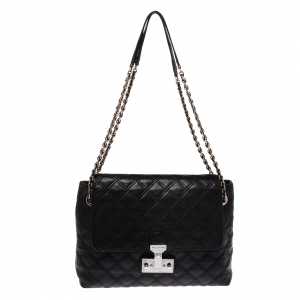 Marc Jacobs Black Quilted Leather Shoulder Bag