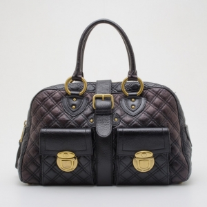 Pre Owned Marc Jacobs Quilted Leather Venetia Satchel Handbag 