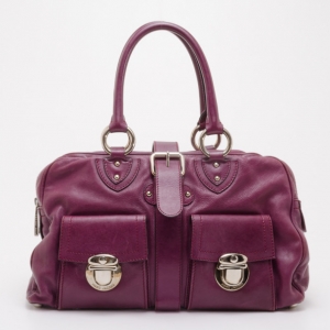 Marc Jacobs Maroon Purple Venetia Tote