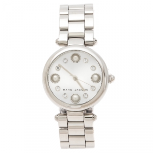 Marc Jacobs Silver Stainless Steel Dotty MJ3475 Women's Wristwatch 34 mm