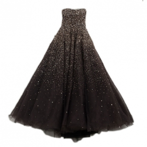 Marchesa Strapless Embellished Ball Gown S