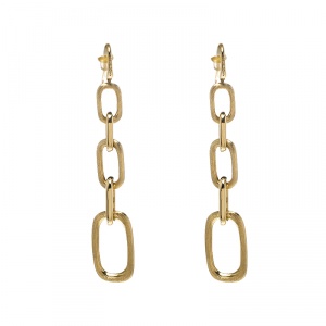 Marco Bicego Murano 18K Yellow Gold Graduating Link Drop Earrings