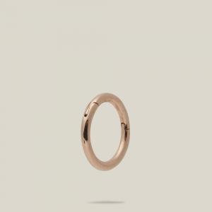 Maria Tash Gold Clicker Rose-Gold Plain Single Hoop