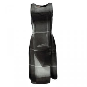 Marni Tie Dye Print Sleeveless Padded Midi Dress S