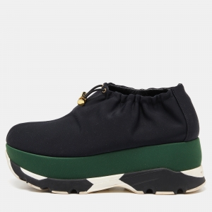 Marni Black Nylon Bungee Sneakers Size 39