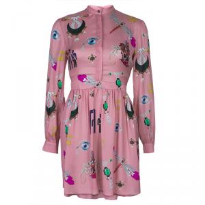 Mary Katrantzou Pink Eve Printed Dress S