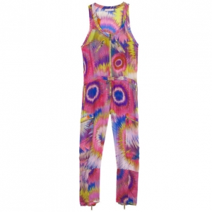 Matthew Williamson Bright Escape Silk Jumpsuit L