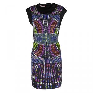 Matthew Williamson Multicolor Printed Cutout Back Detail Sleeveless Dress S