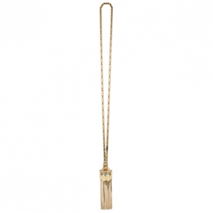 Mawi Rose Gold Plated Long Flapper Fringe Pendant 