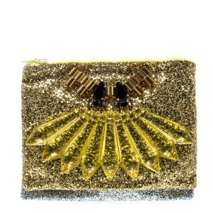 Mawi Gold/Silver Glitter with Acrylic Perspex Double Clutch