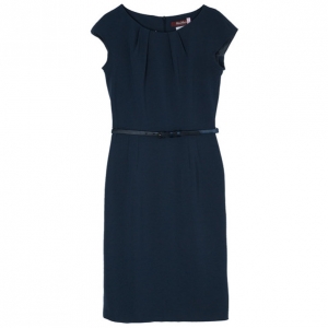 Pre Owned Max Mara Charcoal Fitted Dress S