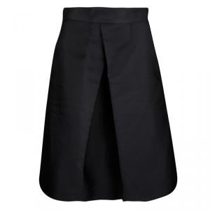 Max Mara Black Inverted Pleat Athos Skirt S
