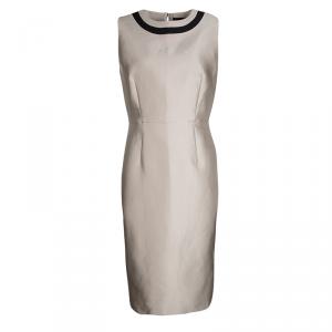 Max Mara Beige Sleeveless Cremona Dress L
