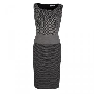 Max Mara Monochrome Knit Sleeveless Dress M
