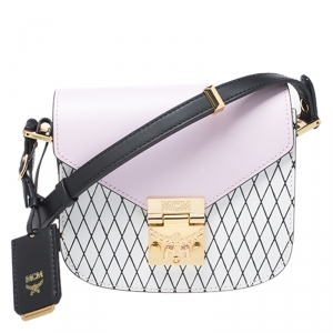 MCM Tri Color Leather Patricia Rombi Crossbody Bag