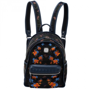 MCM Multicolor Munic Lion Camo Nylon Small Dieter Backpack