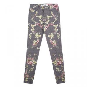 Pre Owned MCQ by Alexander McQueen Multicolor Rose Kaleidoscope High Waist Skinny Jeans S