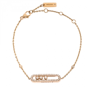 Messika Baby Move Diamond Pavé 18K Rose Gold Bracelet