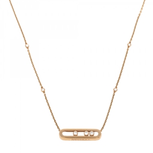 Messika Baby Move Diamond 18K Rose Gold Necklace