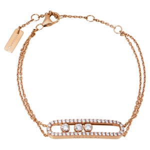 Messika Move Classic Diamond 18K Rose Gold Bracelet