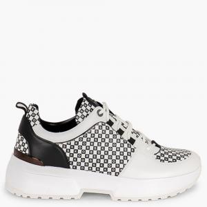Michael Kors White Leather Cosmo Trainer Sneakers Size EU 38.5