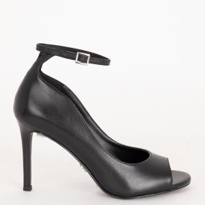 Michael Kors Black Leather Danielle Sandals Size EU 40