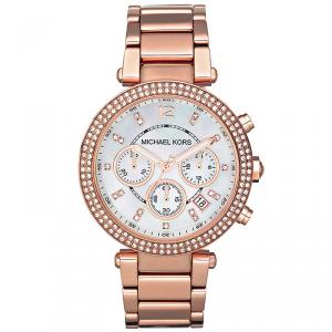 Michael Kors MOP Rose Gold Plated Steel Parker MK5491 Women's Wristwatch 39MM