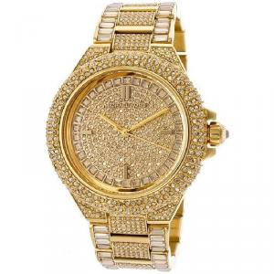 Michael Kors Yellow Gold Plated Steel Camille MK5720 Women's Wristwatch 43MM