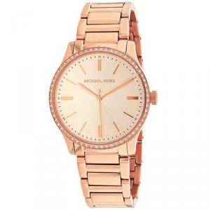 Pre Owned Michael Kors Rose Gold Plated Steel Bailey MK3809 Women's Wristwatch 38MM