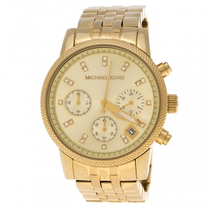 Michael Kors Gold Plated Stainless Steel Ritz MK5676 Women's Wristwatch 36 mm