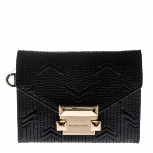 MICHAEL Michael Kors Black Leather Whitney Chain Wallet